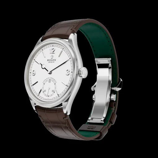 Rolex 1908: 39 mm, white gold with an alligator leather strap, m52509-0006