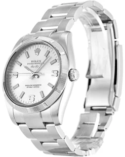 Rolex Air-King Silver Quarter Arabic 114210