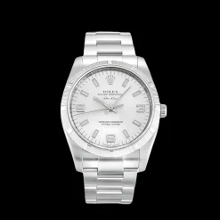 Rolex Air-King Silver Quarter Arabic 114210