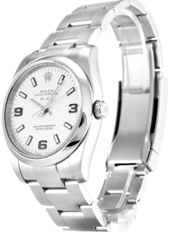 Rolex Air-King White Quarter Arabic 114200