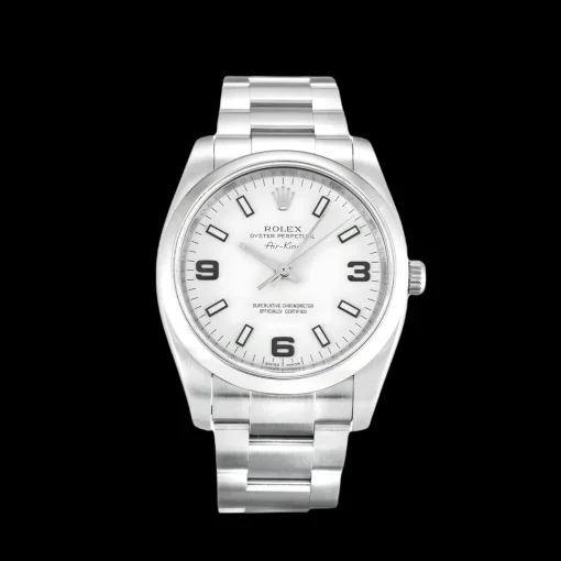 Rolex Air-King White Quarter Arabic 114200