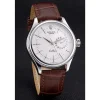 Rolex Cellini White Dial Stainless Steel Case Brown Leather Bracelet 622723