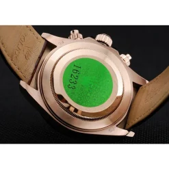 Rolex Cosmograph Daytona Brown Dial Rose Gold Case Brown Leather Bracelet 1454243