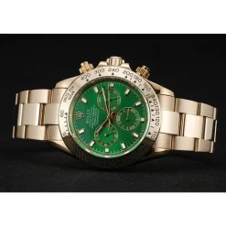 Rolex Cosmograph Daytona Green Dial Rose Gold Case And Bracelet 1454244