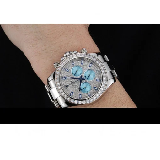 Rolex Cosmograph Daytona Diamond Dial Stainless Steel Case And Bracelet 1454251