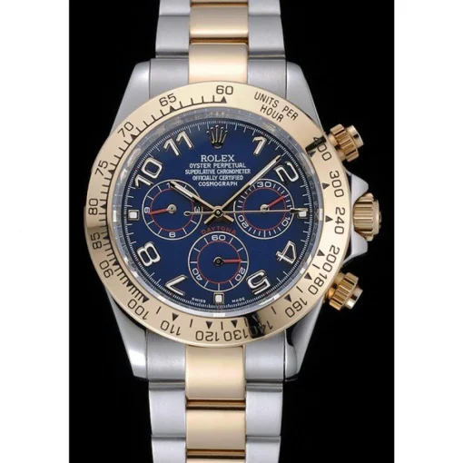Rolex Cosmograph Daytona Blue Dial Two Tone Stainless Steel Bracelet 1454246