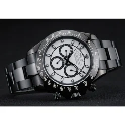 Rolex Cosmograph Daytona White And Black Dial Black Stainless Steel Case And Bracelet 1454249