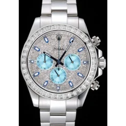 Rolex Cosmograph Daytona Diamond Dial Stainless Steel Case And Bracelet 1454251