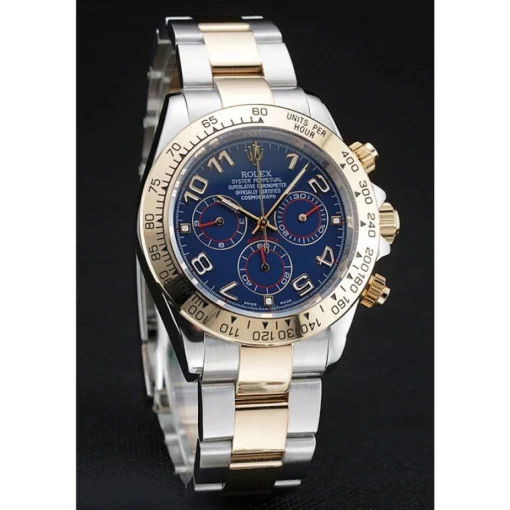 Rolex Cosmograph Daytona Blue Dial Two Tone Stainless Steel Bracelet 1454246