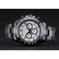 Rolex Cosmograph Daytona White And Black Dial Black Stainless Steel Case And Bracelet 1454249