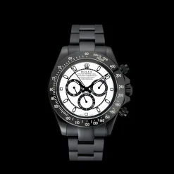 Rolex Cosmograph Daytona White And Black Dial Black Stainless Steel Case And Bracelet 1454249