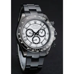 Rolex Cosmograph Daytona White And Black Dial Black Stainless Steel Case And Bracelet 1454249