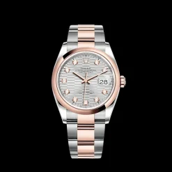 Rolex Datejust 126201 36mm Silver, fluted motif (Oyster)