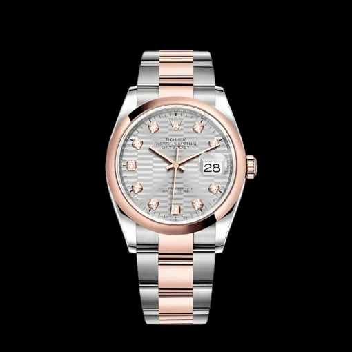 Rolex Datejust 126201 36mm Silver, fluted motif (Oyster)