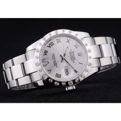 Rolex Datejust Diamond Bezel Silver Dial 7468