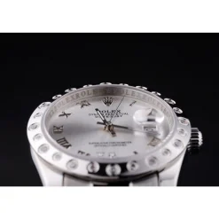 Rolex Datejust Diamond Bezel Silver Dial 7468