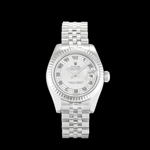 Rolex Datejust Lady Silver Diamond Dial 179174