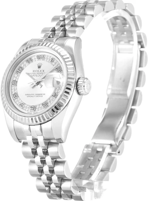 Rolex Datejust Lady Silver Diamond Dial 179174