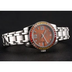 Rolex Datejust Pearlmaster 39 Cognac Dial Stainless Steel Case And Bracelet