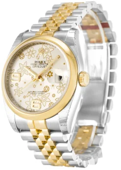 Rolex Datejust Silver Floral Dial 116203