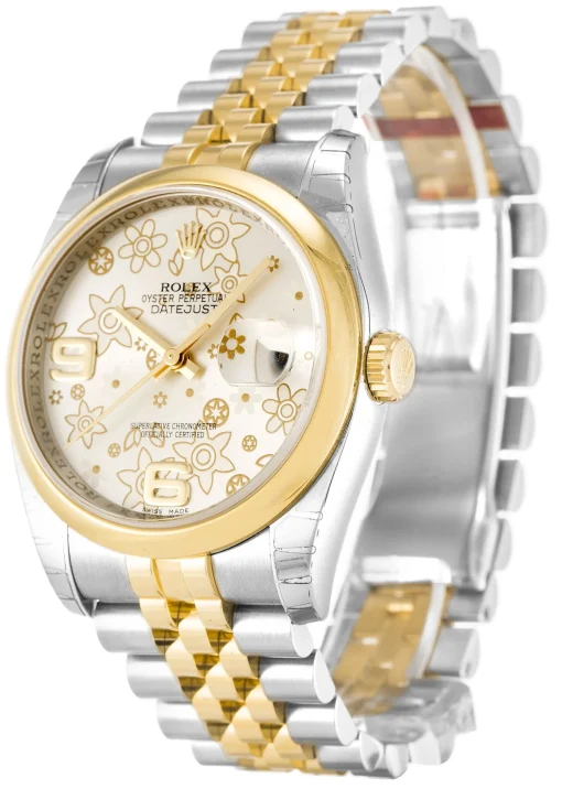 Rolex Datejust Silver Floral Dial 116203