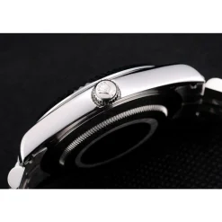 Rolex DateJust Stainless Steel Ribbed Bezel Flower Silver Dial 41983