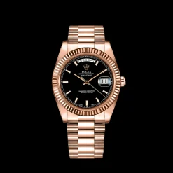 Rolex Day-Date II Black Dial 218235