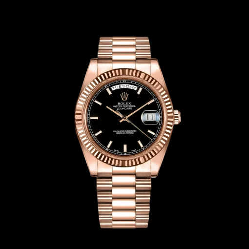Rolex Day-Date II Black Dial 218235