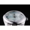 Rolex Day-Date Polished Silver Bezel White Dial 7470