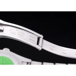 Rolex Day-Date Polished Silver Bezel White Dial 7470