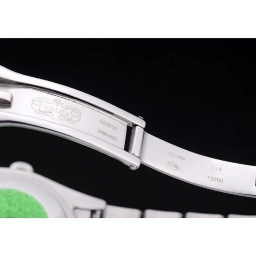 Rolex Day-Date Polished Silver Bezel White Dial 7470
