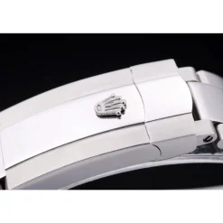 Rolex Day-Date Polished Silver Bezel White Dial 7470