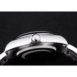 Rolex Day-Date Polished Silver Bezel White Dial 7470