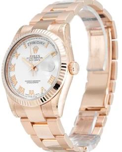 Rolex Day-Date White Dial 118235