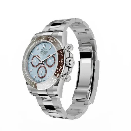 Rolex Daytona Cosmograph: Oyster, 40 mm, Platinum, Dial ice blue, m126506-0001