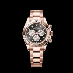 Rolex Daytona Cosmograph: Oyster, 40 mm, Everose gold, Bright black and Sundust dial, m126505-0001