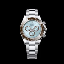 Rolex Daytona Cosmograph: Oyster, 40 mm, Platinum, Dial ice blue, m126506-0001