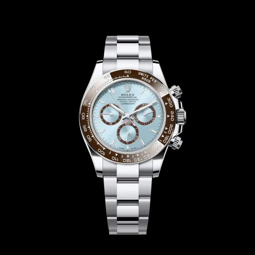 Rolex Daytona Cosmograph: Oyster, 40 mm, Platinum, Dial ice blue, m126506-0001
