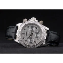 Rolex Daytona Lady Stainless Steel Case Crystal Studded Bezel Crystal Studded Dial