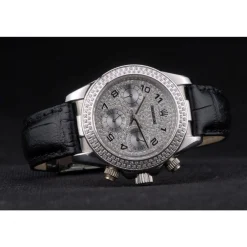 Rolex Daytona Lady Stainless Steel Case Crystal Studded Bezel Crystal Studded Dial
