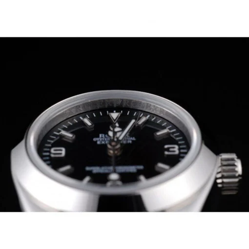 Rolex Explorer Polished Stainless Steel Black Dial 98089
