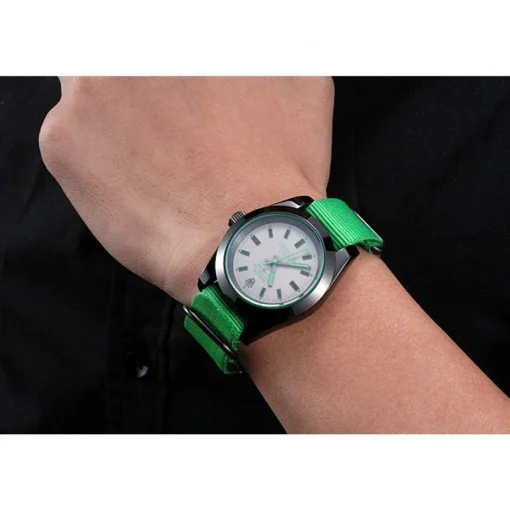 Rolex Milgauss Bamford Green Nylon Strap 622004