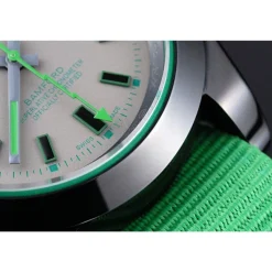 Rolex Milgauss Bamford Green Nylon Strap 622004