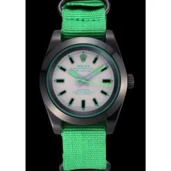Rolex Milgauss Bamford Green Nylon Strap 622004