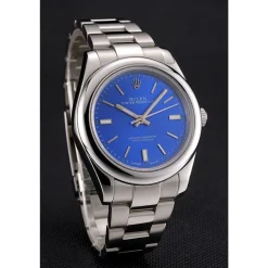 Rolex Oyster Perpetual Blue Dial Stainless Steel Case And Bracelet