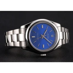 Rolex Oyster Perpetual Blue Dial Stainless Steel Case And Bracelet