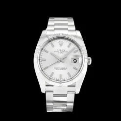 Rolex Oyster Perpetual Date 34mm Silver 115210