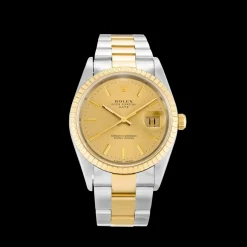 Rolex Oyster Perpetual Date 34mm Champagne 15223