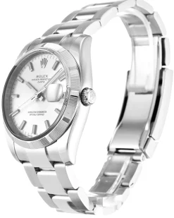 Rolex Oyster Perpetual Date 34mm Silver 115210