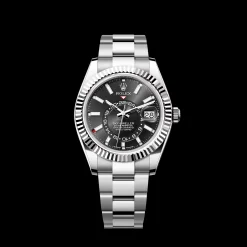 Rolex Sky-Dweller: 42 mm, Oystersteel and white gold with a bright black dial and an Oyster bracelet, m336934-0007
